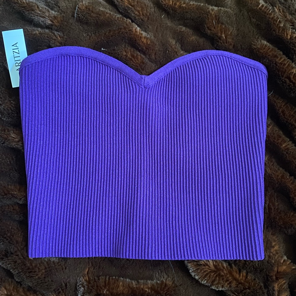 Aritzia sculpt knit tube top NWT